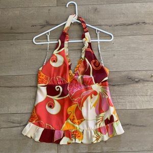 Nanette Lenore Silk Halter Top